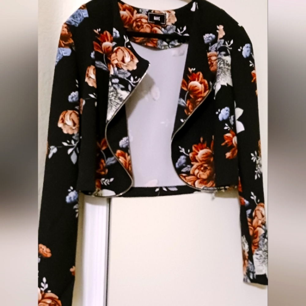 Floral jacket size L